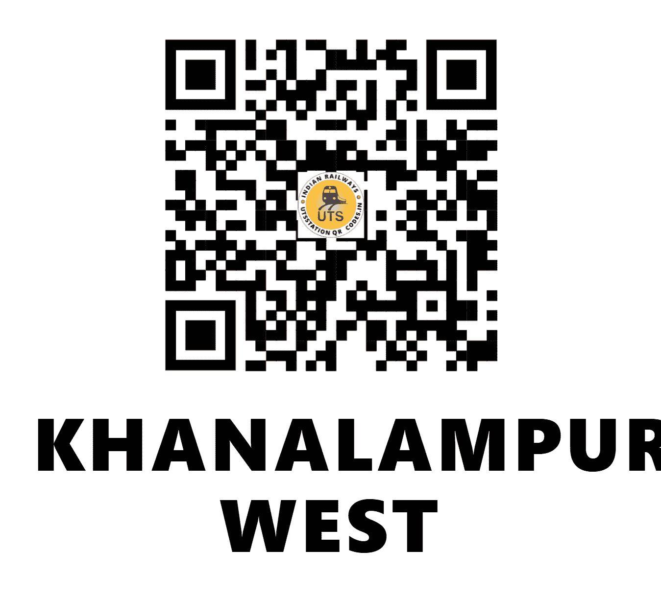 UTS QR Code for KHANALAMPURA WEST - KWT - NR (UTTAR PRADESH)